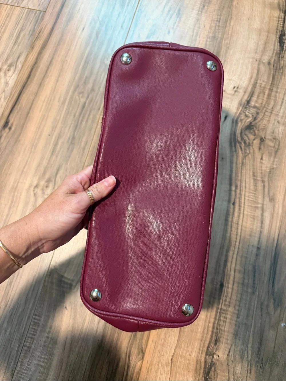 Coach Wine Red Dome Satchel